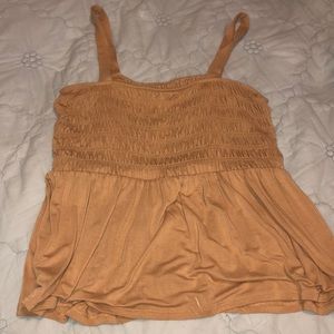 Gold babydoll American eagle tank